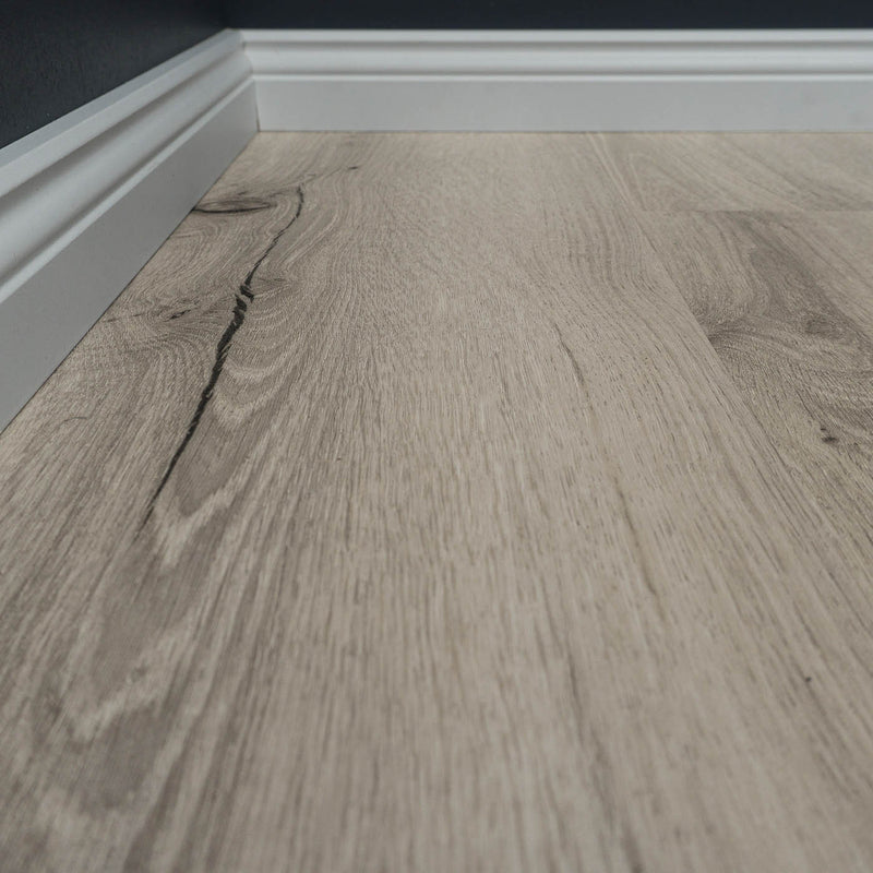 Bodenglück Klick Vinyl Langeoog Premium Eiche Braungrau Rigid Trittschall Integriert
