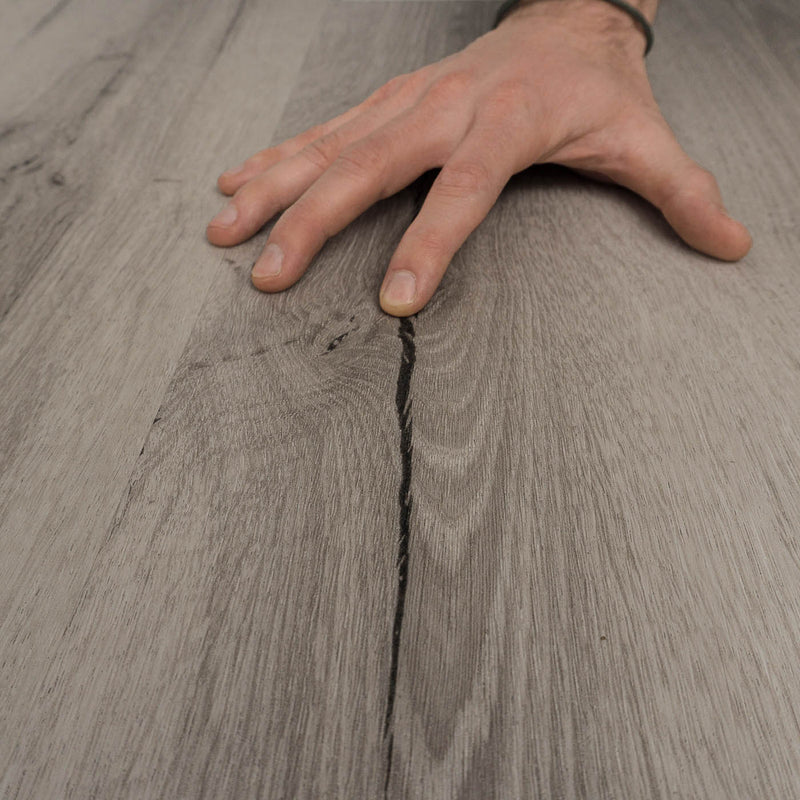 Bodenglück Klick Vinyl Langeoog Premium Eiche Braungrau Rigid Trittschall Integriert
