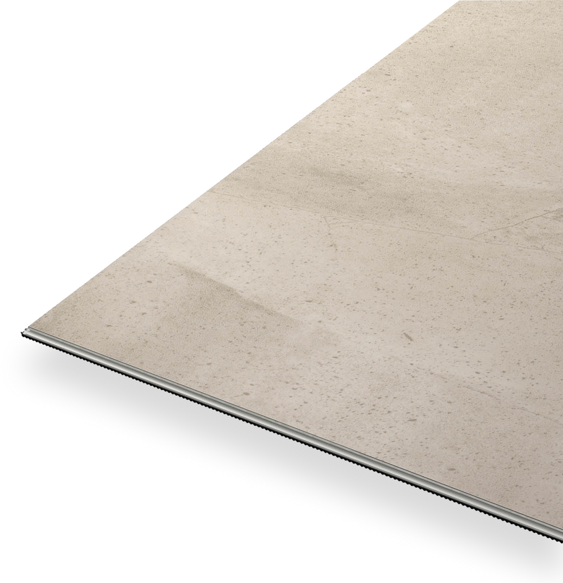 Bodenglueck Klick Vinyl Premium Stein Luebeck Sand Rigid Trittschall Integriert